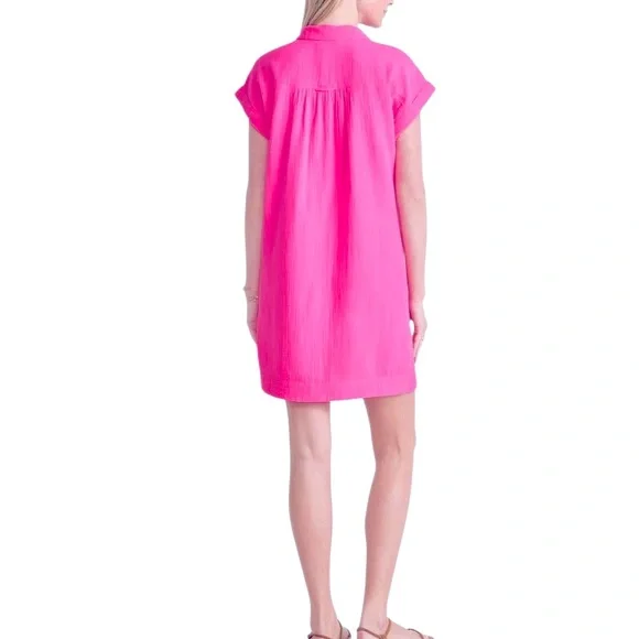Gorgeous Vineyard Vines. Vibrant Pink Dress. Sz M. NWT. - Picture 2 of 6